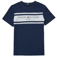 Υφασμάτινα Αγόρι T-shirt με κοντά μανίκια Tommy Hilfiger DERREK Marine