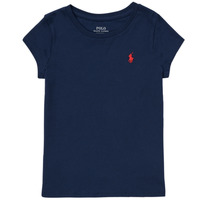 Υφασμάτινα Κορίτσι T-shirt με κοντά μανίκια Polo Ralph Lauren NOIVEL Marine