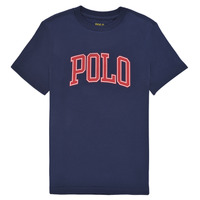 Υφασμάτινα Κορίτσι T-shirt με κοντά μανίκια Polo Ralph Lauren MELIKA Marine