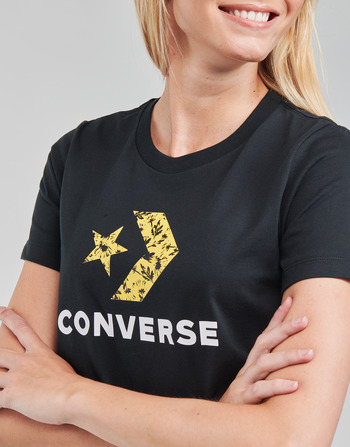 Converse STAR CHEVRON HYBRID FLOWER INFILL CLASSIC TEE Black