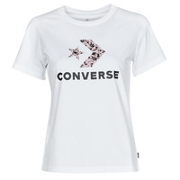 Υφασμάτινα Γυναίκα T-shirt με κοντά μανίκια Converse STAR CHEVRON HYBRID FLOWER INFILL CLASSIC TEE Άσπρο