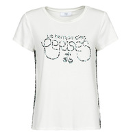 Υφασμάτινα Γυναίκα T-shirt με κοντά μανίκια Le Temps des Cerises LAUREN Άσπρο