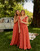 Υφασμάτινα Γυναίκα Μακριά Φορέματα Céleste AURORE version courte Red