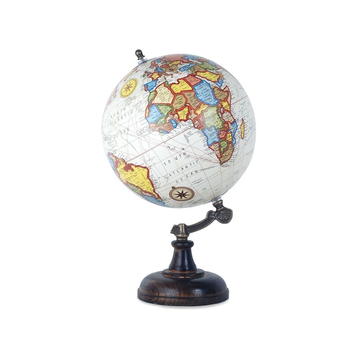 Σπίτι Αγαλματίδια και  Signes Grimalt White World Globe 20 Εκατοστά Multicolour