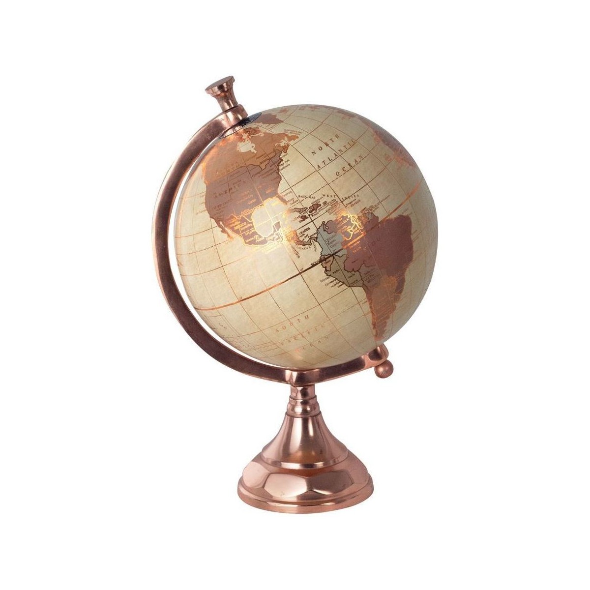 Σπίτι Αγαλματίδια και  Signes Grimalt Globe World Map Gold Brown