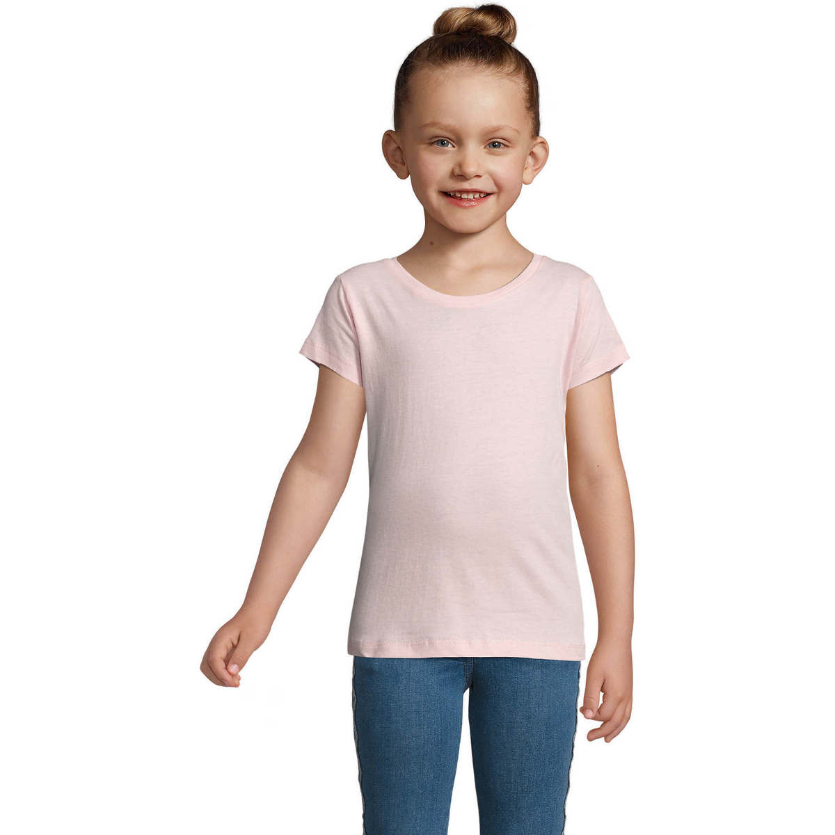 Υφασμάτινα Παιδί T-shirt με κοντά μανίκια Sols CHERRY Rosa Ροζ