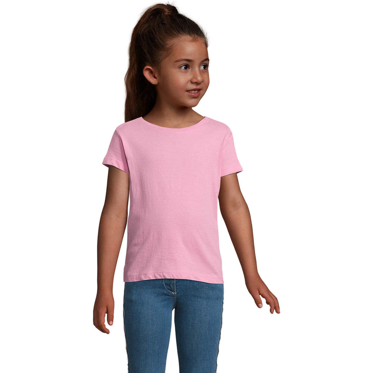 Υφασμάτινα Παιδί T-shirt με κοντά μανίκια Sols CHERRY Rosa Orqudea Ροζ
