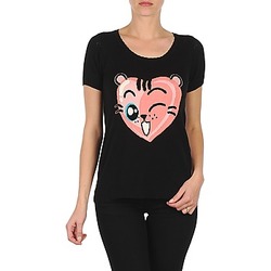Υφασμάτινα Γυναίκα T-shirt με κοντά μανίκια Manoush TEE SHIRT VALENTINE Black