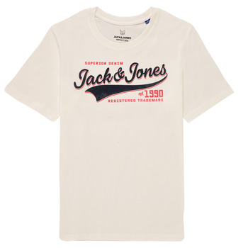 Υφασμάτινα Αγόρι T-shirt με κοντά μανίκια Jack & Jones JJELOGO TEE SS Άσπρο