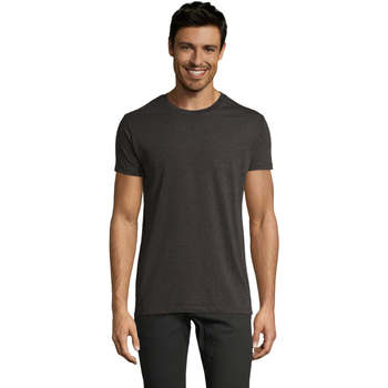 Υφασμάτινα Άνδρας T-shirt με κοντά μανίκια Sols Camiseta IMPERIAL FIT color Antracita Grey