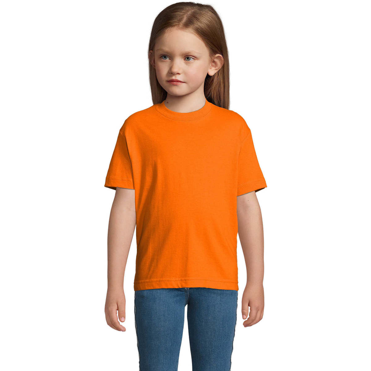 Υφασμάτινα Παιδί T-shirt με κοντά μανίκια Sols Camista infantil color Naranja Orange