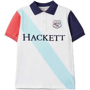 Υφασμάτινα Αγόρι T-shirt με κοντά μανίκια Hackett  Άσπρο