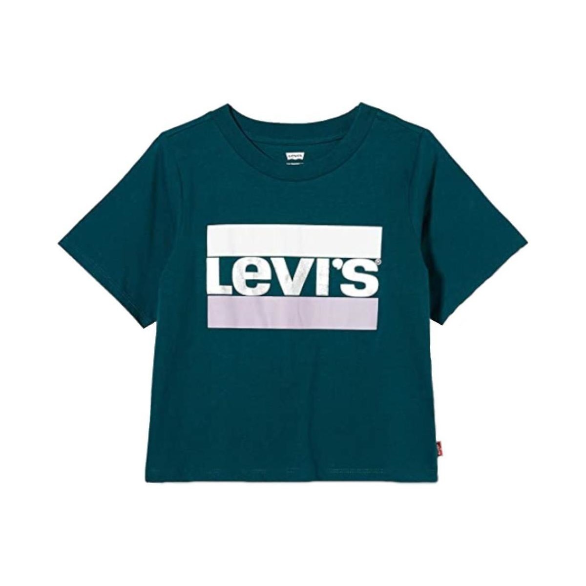 Υφασμάτινα Κορίτσι T-shirt με κοντά μανίκια Levi's  Green