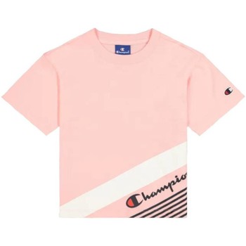 Υφασμάτινα Κορίτσι T-shirt με κοντά μανίκια Champion  Ροζ