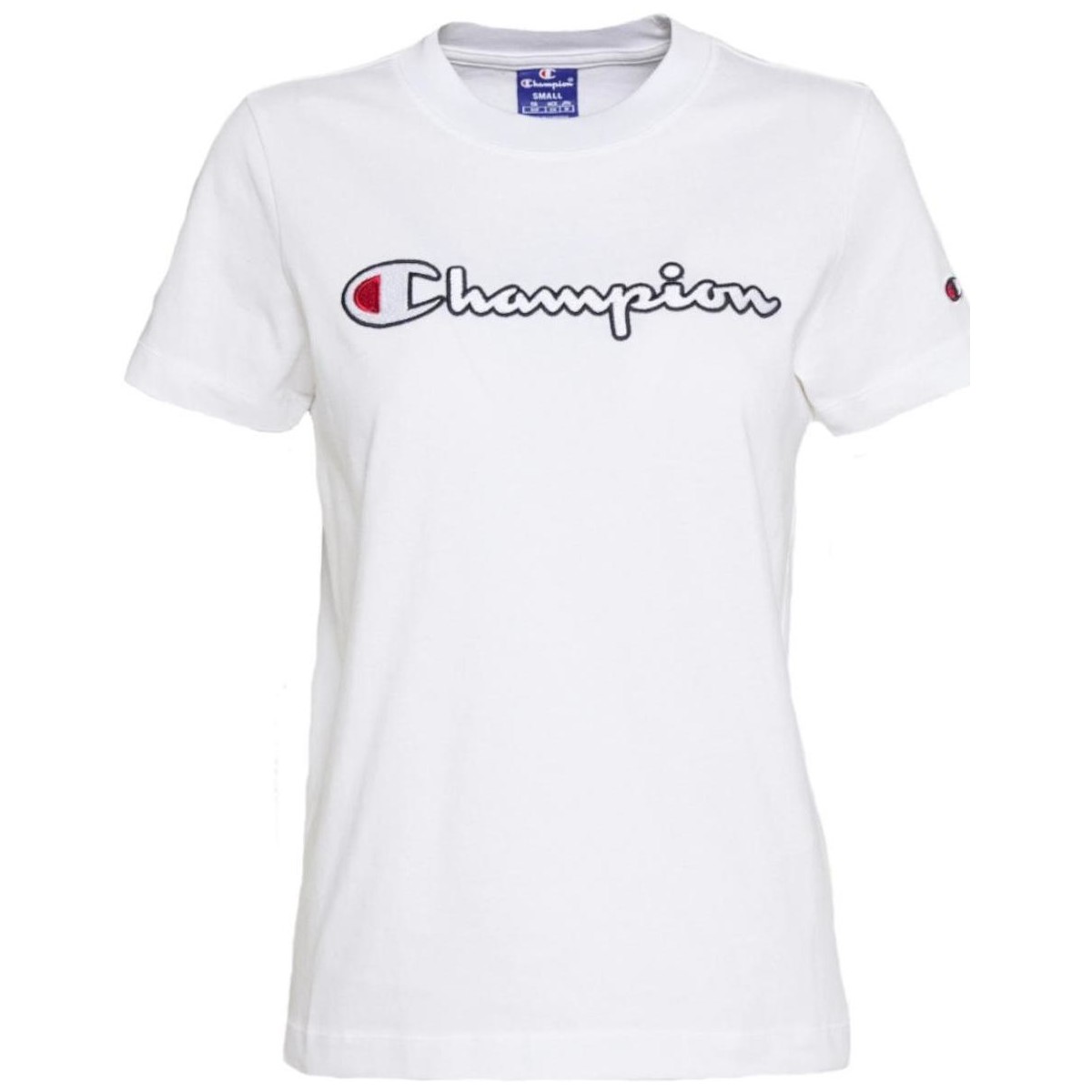 Υφασμάτινα Κορίτσι T-shirt με κοντά μανίκια Champion  Άσπρο