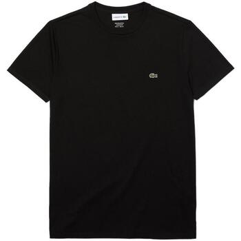 Υφασμάτινα Άνδρας T-shirt με κοντά μανίκια Lacoste  Black