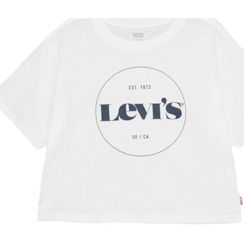 Υφασμάτινα Κορίτσι T-shirt με κοντά μανίκια Levi's  Άσπρο