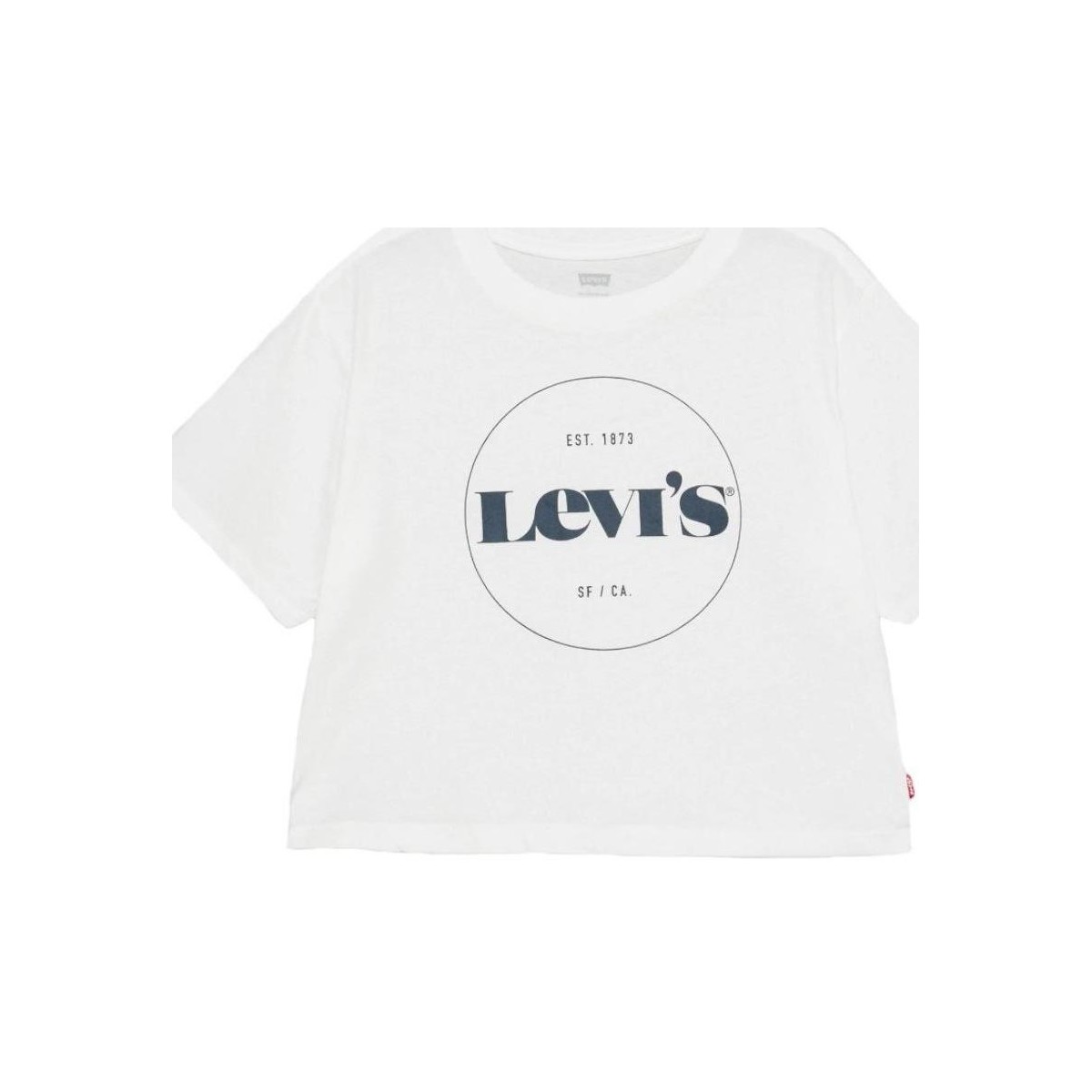 Υφασμάτινα Κορίτσι T-shirt με κοντά μανίκια Levi's  Άσπρο