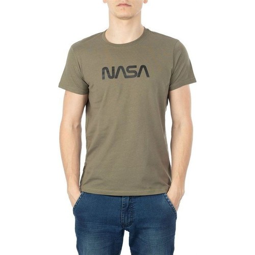 Υφασμάτινα Άνδρας T-shirts & Μπλούζες Nasa BIG WORM O NECK Green