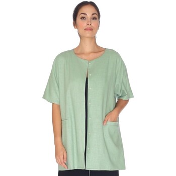 Υφασμάτινα Γυναίκα Παλτό Pepaloves Linen Jacket - Green Green