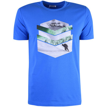 Υφασμάτινα Άνδρας T-shirt με κοντά μανίκια Bikkembergs C 7 001 76 E 1951 Μπλέ