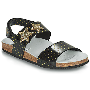 Παπούτσια Κορίτσι Σανδάλια / Πέδιλα Geox J ADRIEL GIRL Black / Gold