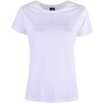 Υφασμάτινα Γυναίκα T-shirt με κοντά μανίκια North Sails 90 2356 000 | T-Shirt S/S W/Logo Άσπρο