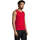 Υφασμάτινα Άνδρας Αμάνικα / T-shirts χωρίς μανίκια Sols Justin camiseta sin mangas Red