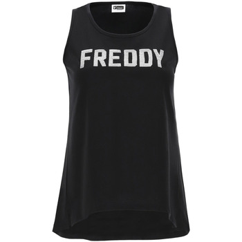 Υφασμάτινα Γυναίκα Αμάνικα / T-shirts χωρίς μανίκια Freddy S1WCLK2 Black
