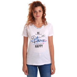 Υφασμάτινα Γυναίκα T-shirt με κοντά μανίκια Key Up 5G63S 0001 Άσπρο