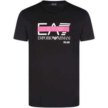 Υφασμάτινα Άνδρας T-shirt με κοντά μανίκια Ea7 Emporio Armani 3KPT32 PJ7CZ Μαύρος