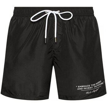 Υφασμάτινα Άνδρας Μαγιώ / shorts για την παραλία Karl Lagerfeld KL21MBM07 Black