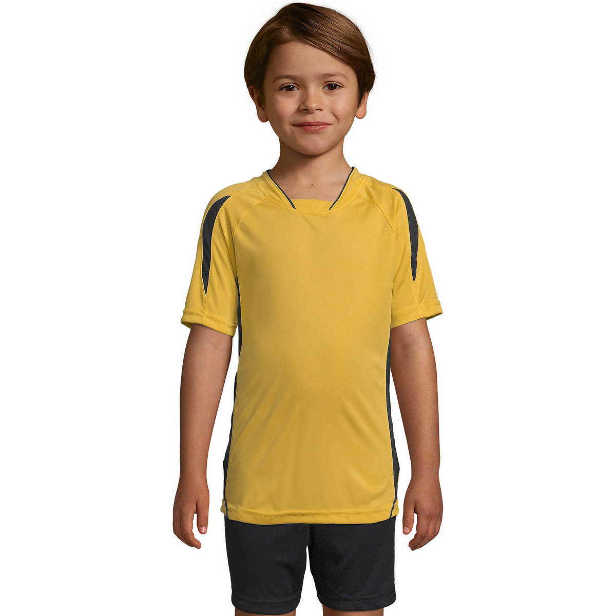 Υφασμάτινα Παιδί T-shirt με κοντά μανίκια Sols Maracana - CAMISETA NIÑO MANGA CORTA Yellow