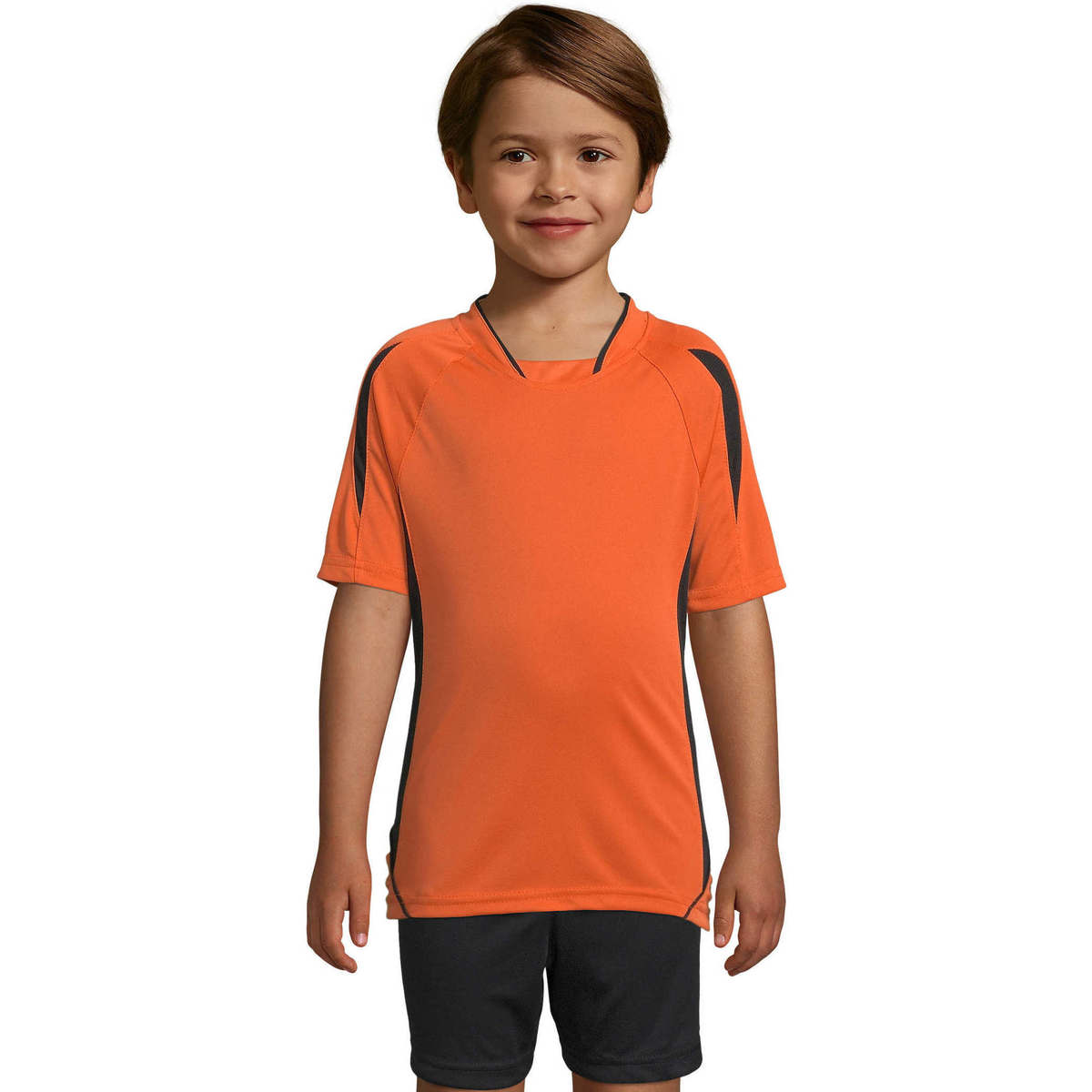 Υφασμάτινα Παιδί T-shirt με κοντά μανίκια Sols Maracana - CAMISETA NIÑO MANGA CORTA Orange