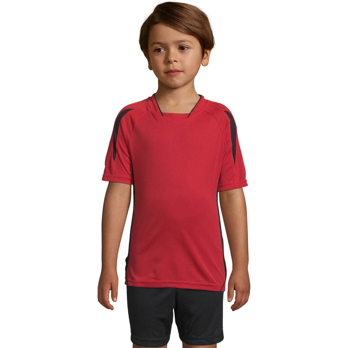 Υφασμάτινα Παιδί T-shirt με κοντά μανίκια Sols Maracana - CAMISETA NIÑO MANGA CORTA Red