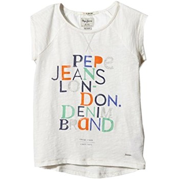 Υφασμάτινα Κορίτσι T-shirt με κοντά μανίκια Pepe jeans  Άσπρο