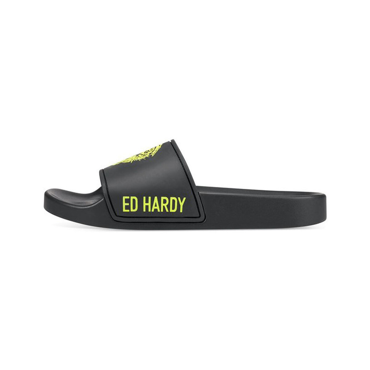 Ed Hardy  Σαγιονάρες Ed Hardy Sexy beast sliders black-fluo yellow