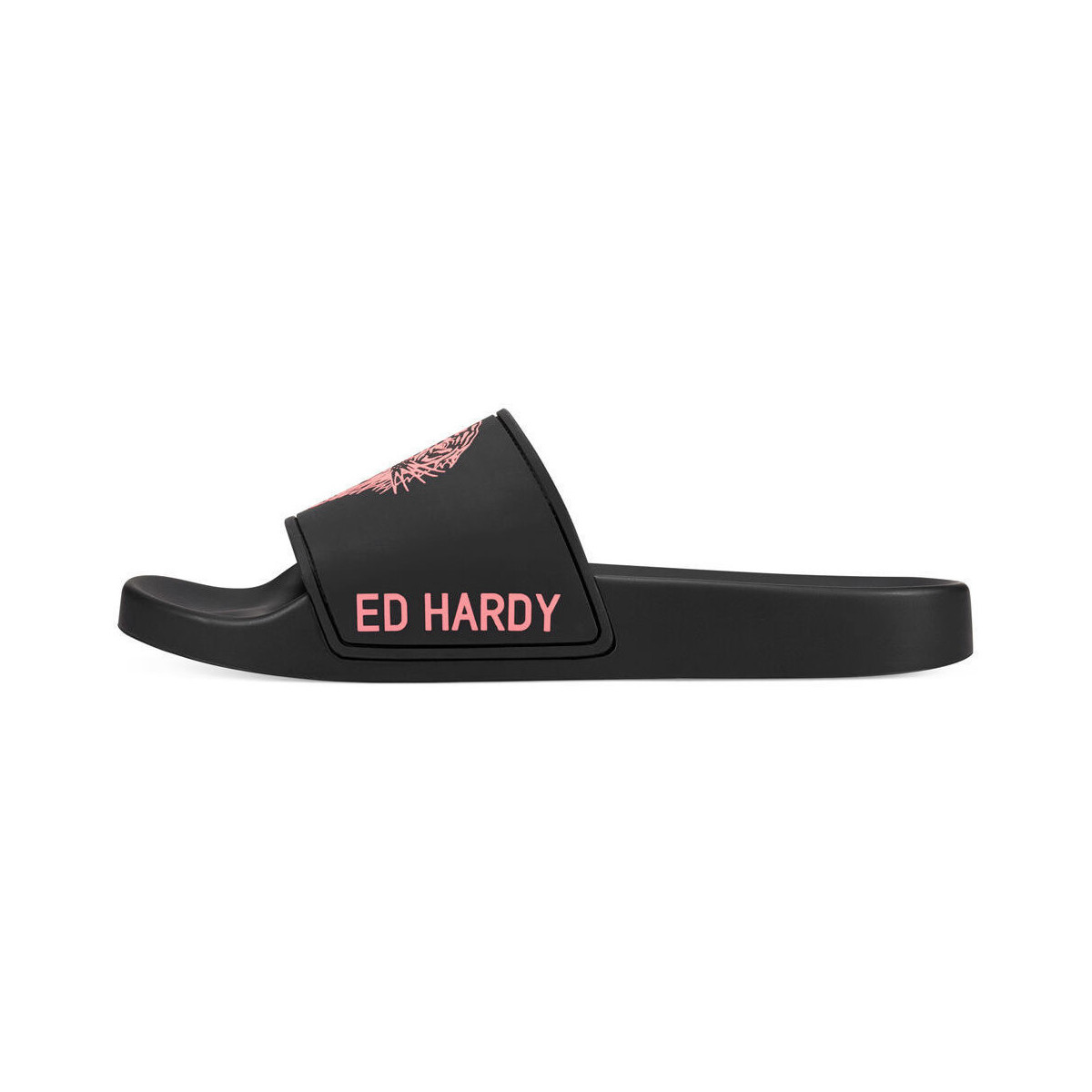 Ed Hardy  Σαγιονάρες Ed Hardy Sexy beast sliders black-fluo red