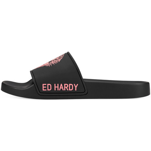 Παπούτσια Γυναίκα Σαγιονάρες Ed Hardy Sexy beast sliders black-fluo red Black
