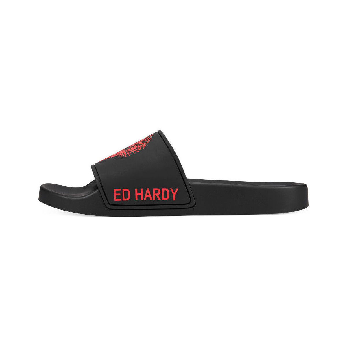 Παπούτσια Άνδρας Σαγιονάρες Ed Hardy Sexy beast sliders black-red Red