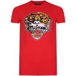 Υφασμάτινα Άνδρας T-shirt με κοντά μανίκια Ed Hardy Tiger mouth graphic t-shirt red Red