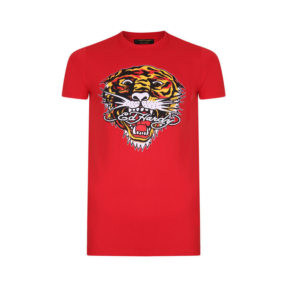 Υφασμάτινα Άνδρας T-shirt με κοντά μανίκια Ed Hardy Tiger mouth graphic t-shirt red Red