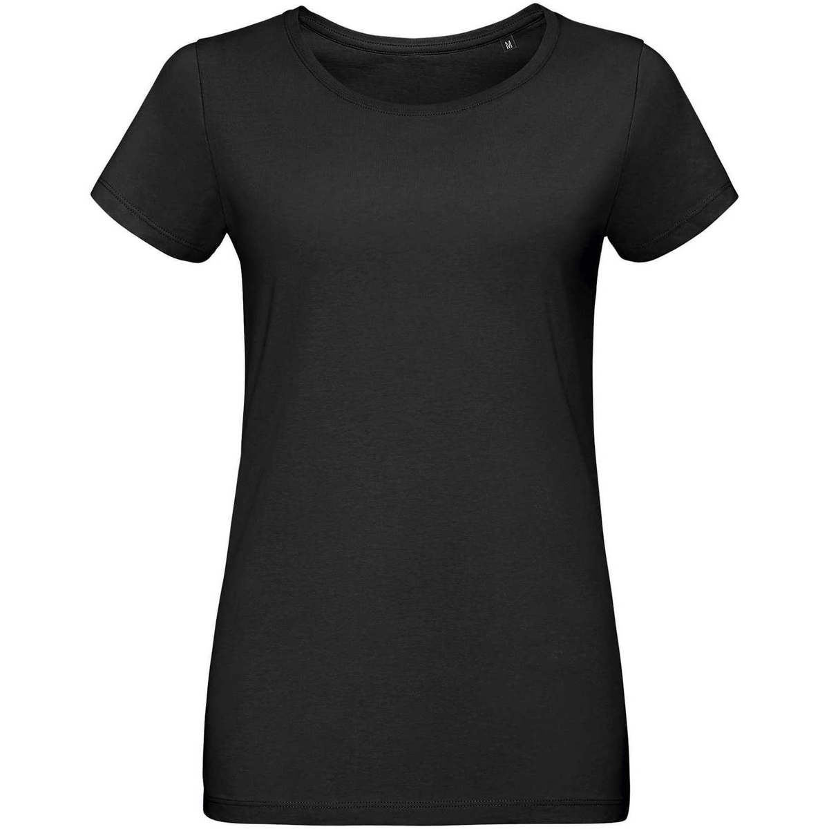 Υφασμάτινα Γυναίκα T-shirt με κοντά μανίκια Sols Martin camiseta de mujer Black