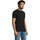 Υφασμάτινα Άνδρας T-shirt με κοντά μανίκια Sols Camiserta de hombre de cuello redondo Black