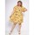 Υφασμάτινα Γυναίκα Κοντά Φορέματα Fashion brands DIABOLE-COLOR-ONE-JAUNE Yellow