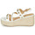 Παπούτσια Γυναίκα Σανδάλια / Πέδιλα Cosmo Paris HOURA Άσπρο / Gold