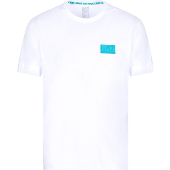 Υφασμάτινα Άνδρας T-shirt με κοντά μανίκια Ea7 Emporio Armani 3KPT50 PJAMZ λευκό