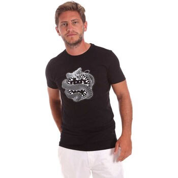 Υφασμάτινα Άνδρας T-shirt με κοντά μανίκια Roberto Cavalli HST64B Black