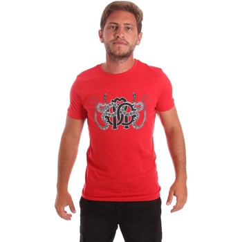 Υφασμάτινα Άνδρας T-shirt με κοντά μανίκια Roberto Cavalli HST66B Red