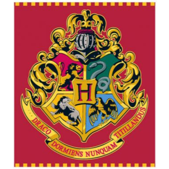 Σπίτι Κουβέρτες Harry Potter HP 52 48 128 Red